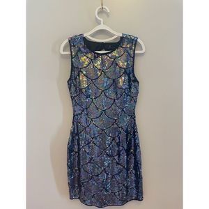 Sean Collective Lace Sequin Cocktail Dress
